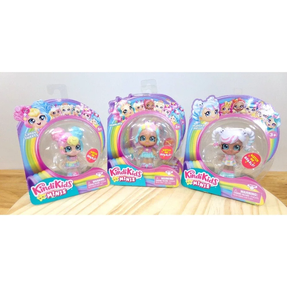 Kindi Kids Minis Bobble Head Dolls Candy Sweets Pearlina Marsha‎ Mellow - 4